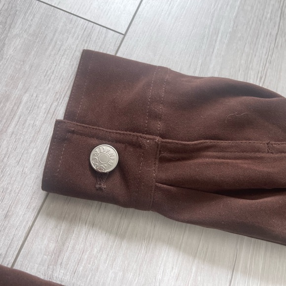 Men’s Denim and Co Brown Button up Jacket - Picture 4 of 7